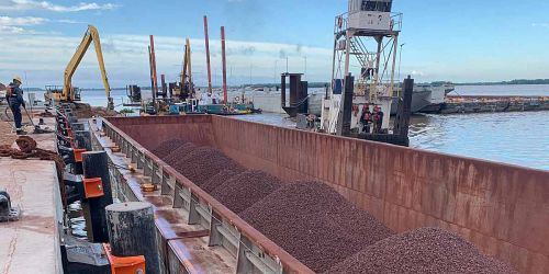 Muelle Barcazas - Nueva Palmira 